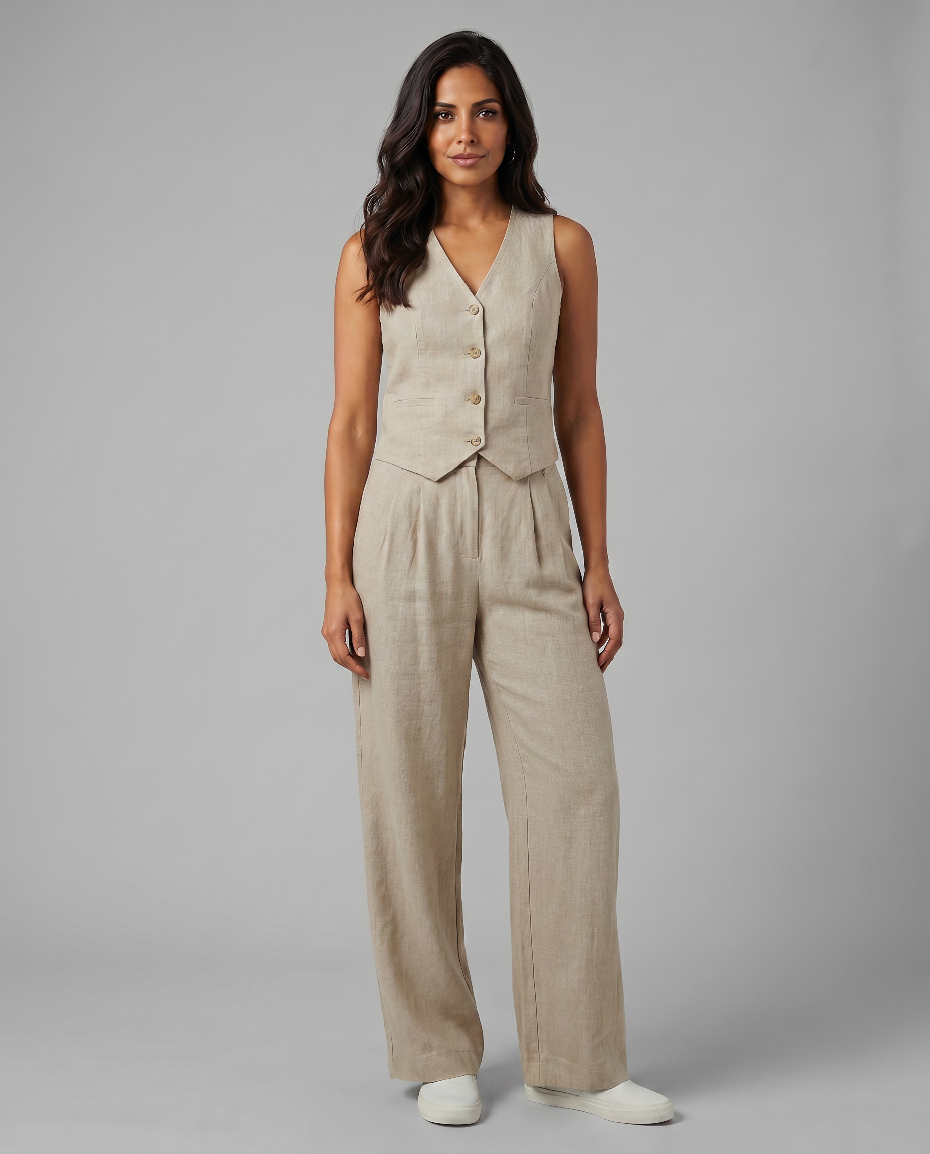 Valentina Moreau | Tailored Linen Co-Ord Set For Women