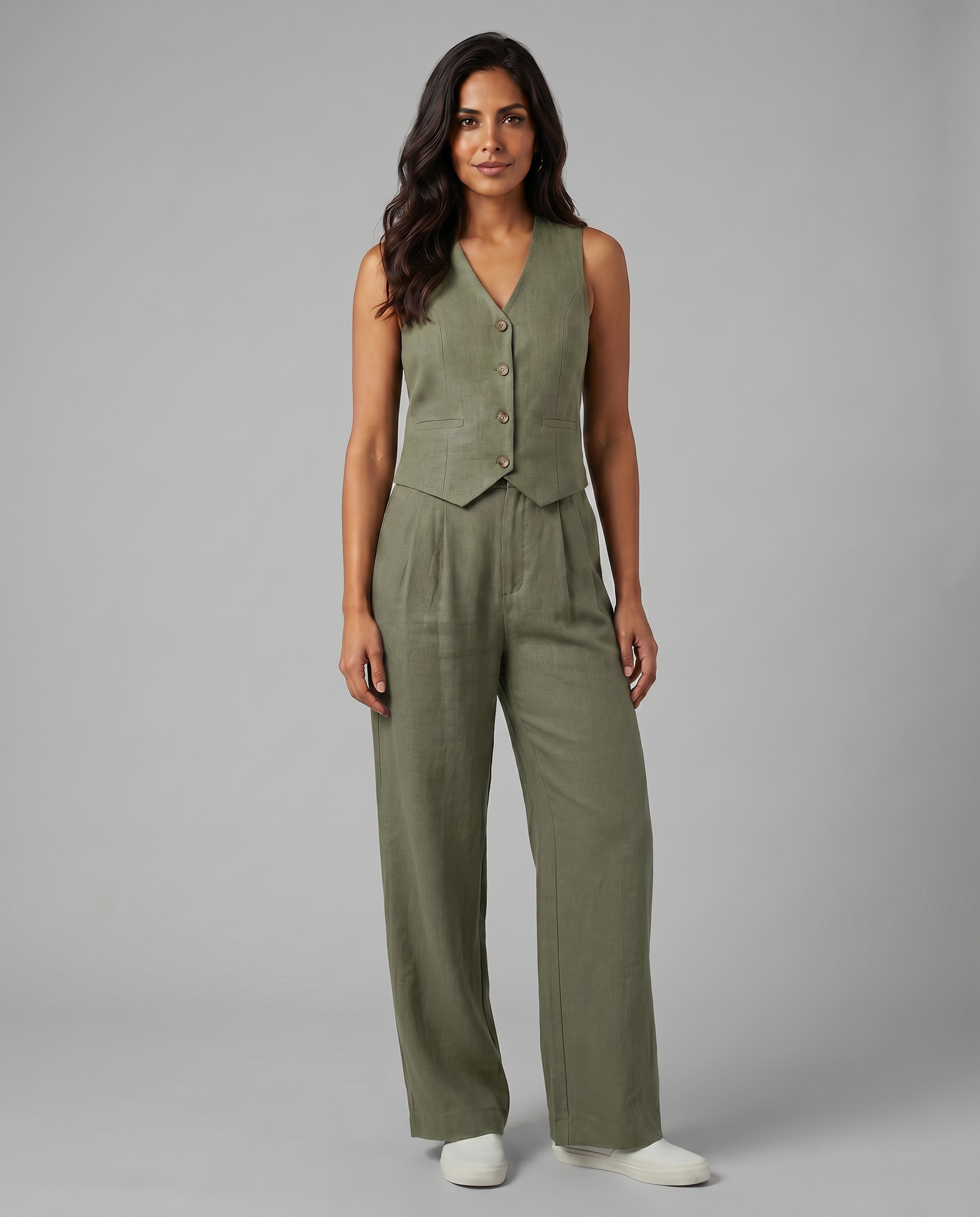 Valentina Moreau | Tailored Linen Co-Ord Set For Women