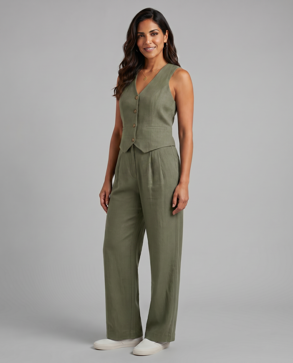 Valentina Moreau | Tailored Linen Co-Ord Set For Women