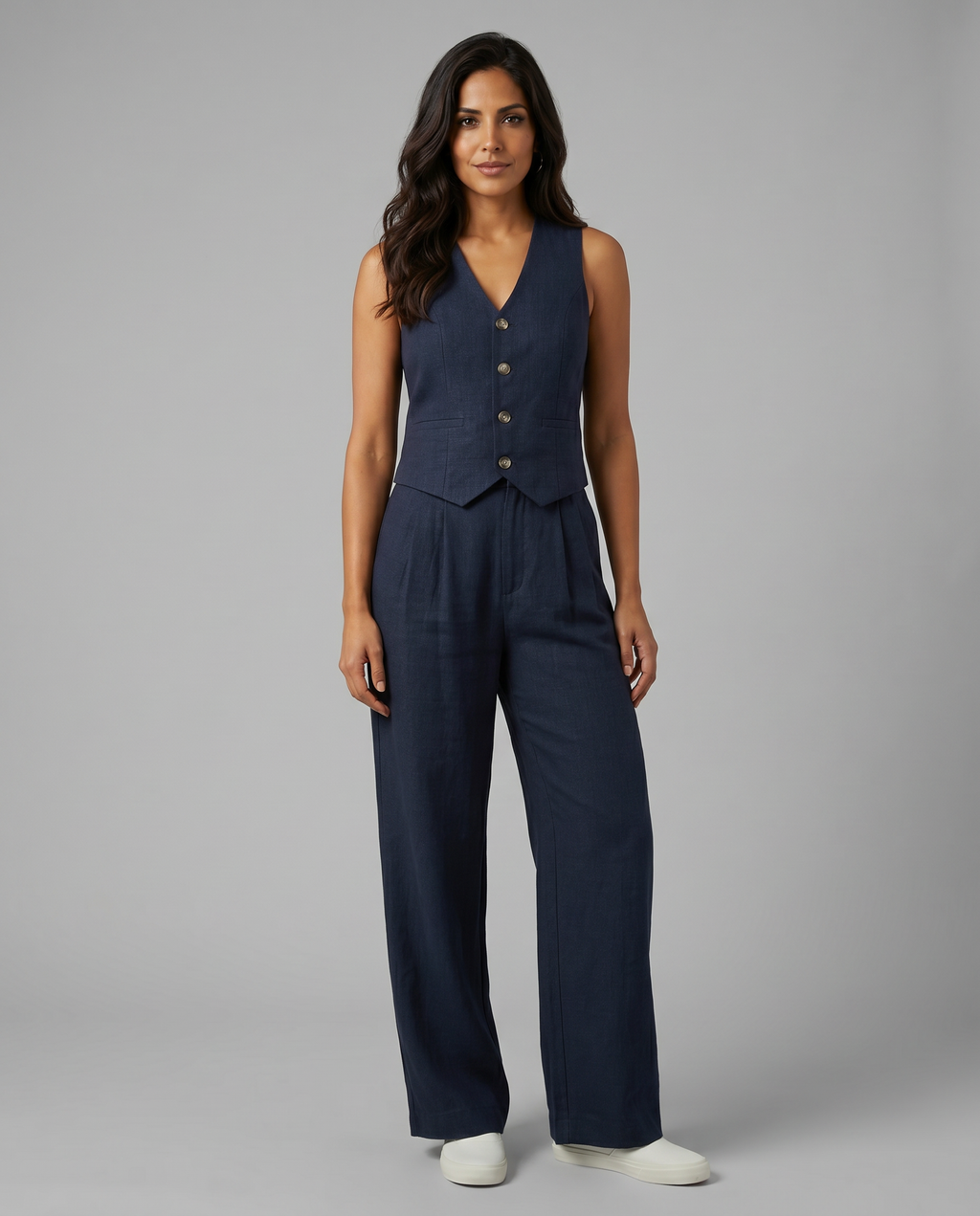 Valentina Moreau | Tailored Linen Co-Ord Set For Women