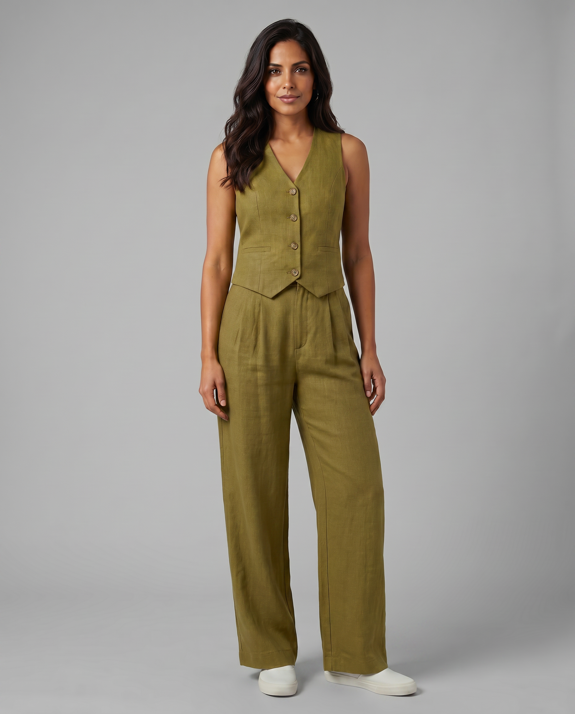 Valentina Moreau | Tailored Linen Co-Ord Set For Women