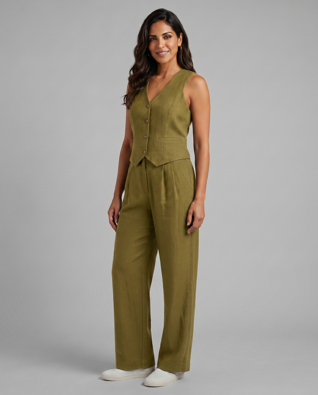 Valentina Moreau | Tailored Linen Co-Ord Set For Women