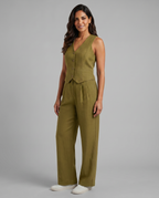 Valentina Moreau | Tailored Linen Co-Ord Set For Women