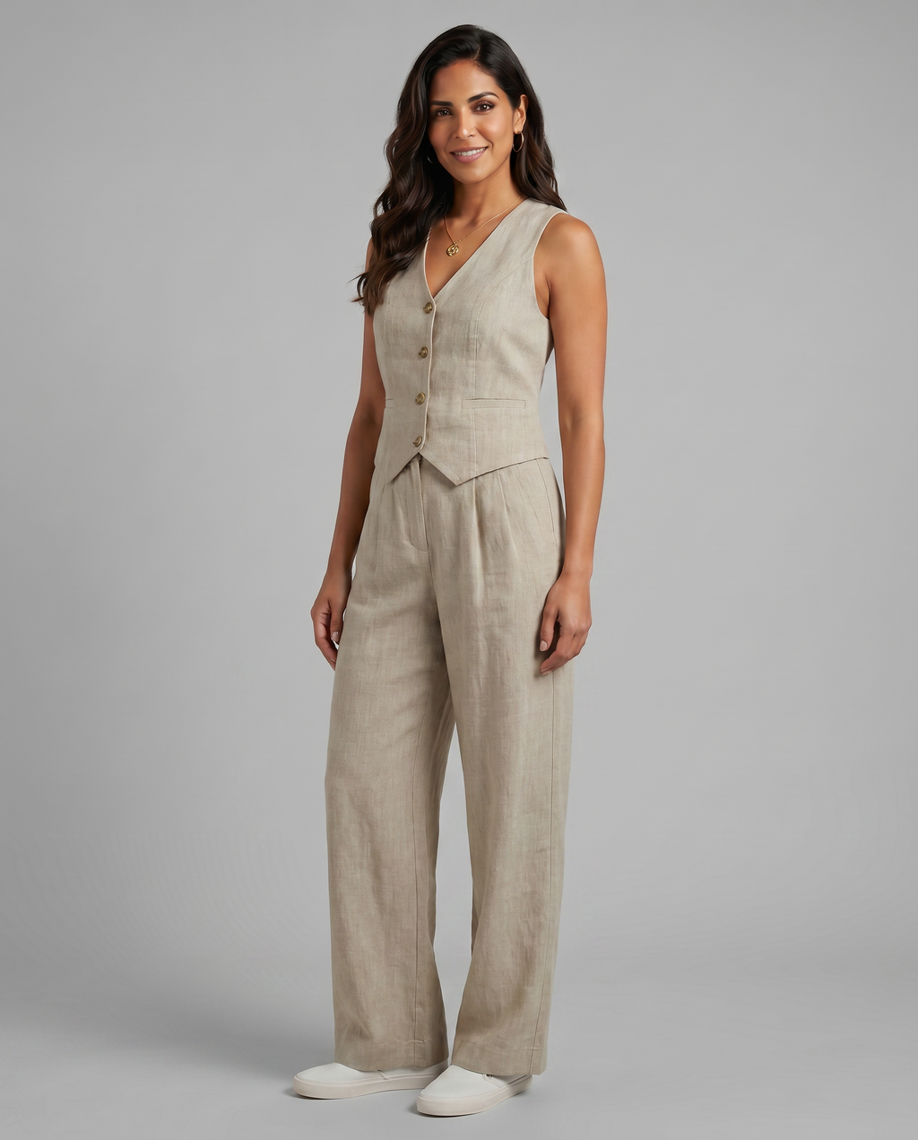 Valentina Moreau | Tailored Linen Co-Ord Set For Women