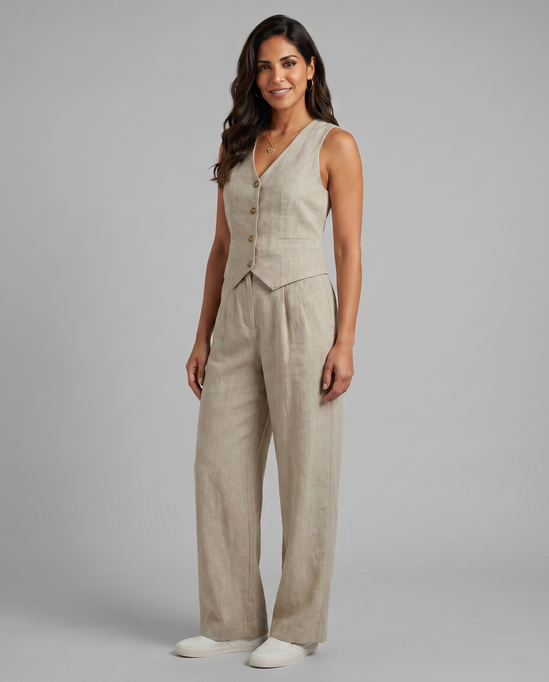 Valentina Moreau | Tailored Linen Co-Ord Set For Women