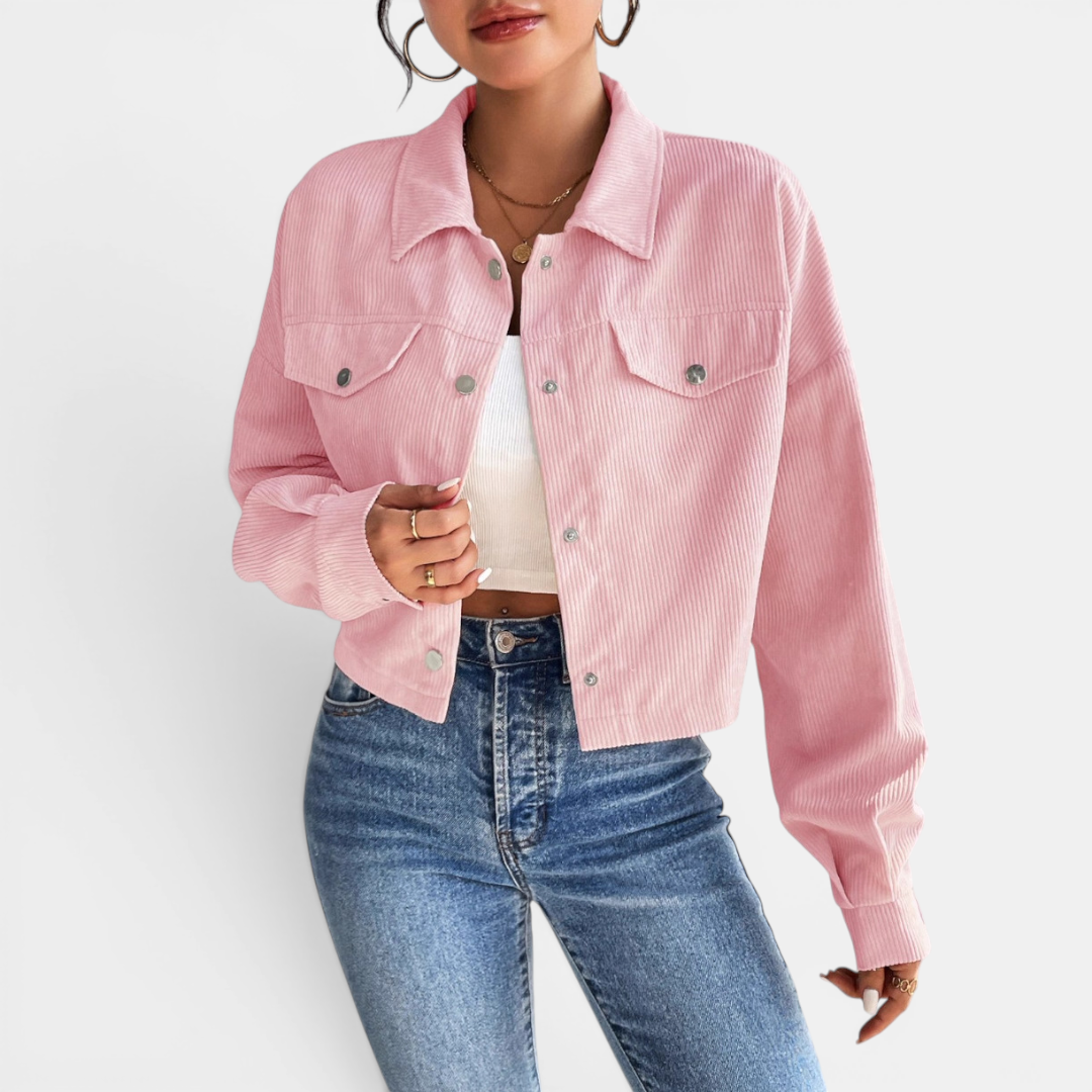 DEVIN™ – Relaxed Corduroy Button-Front Jacket
