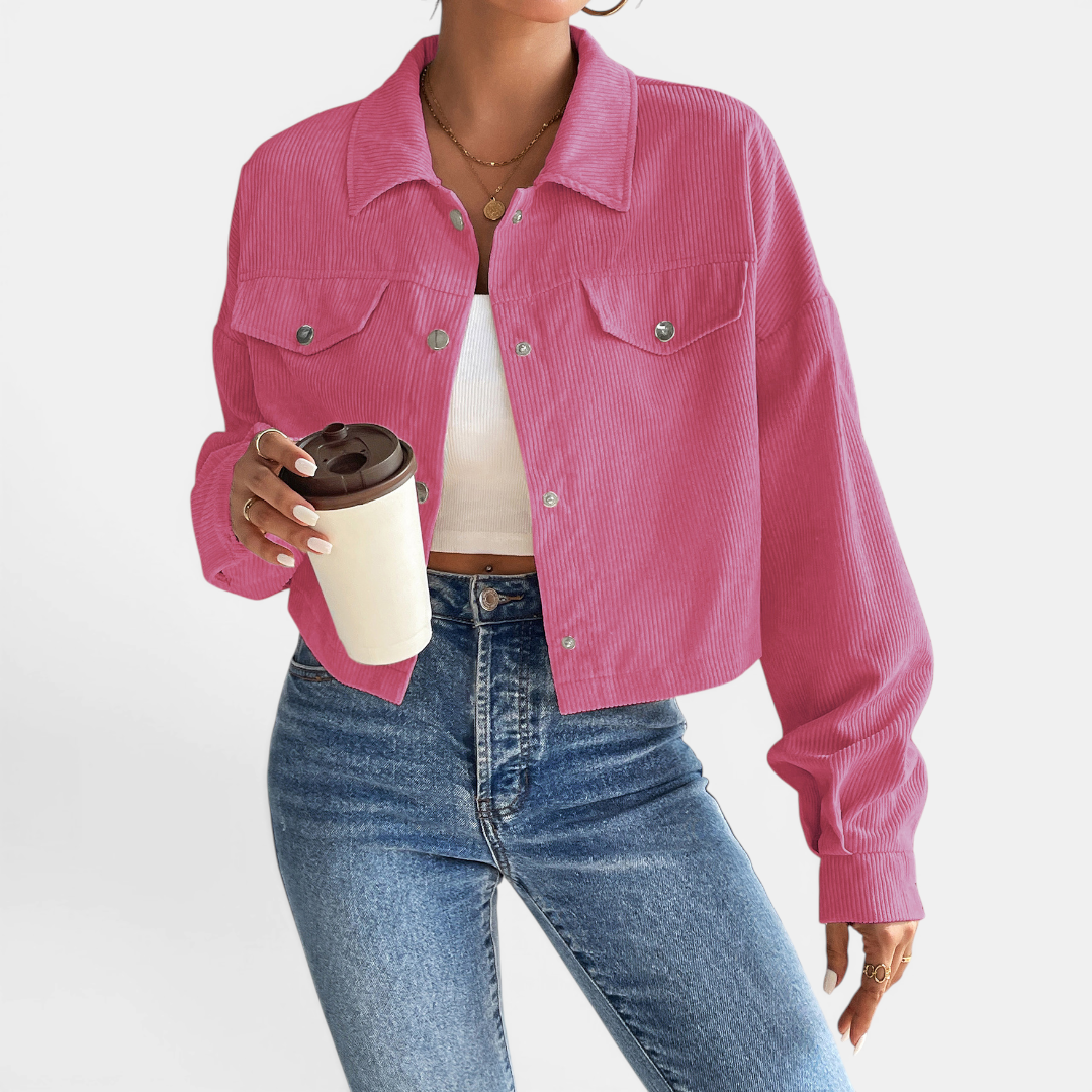 DEVIN™ – Relaxed Corduroy Button-Front Jacket