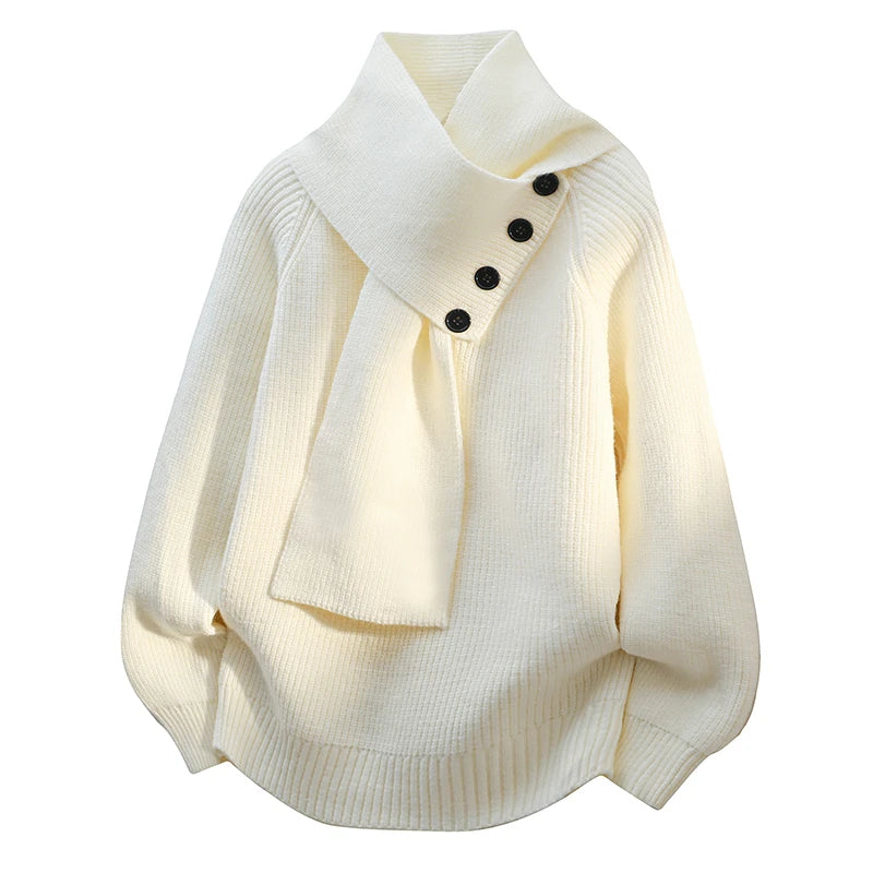 JULIETTE | Cozy Scarf-Neck Sweater