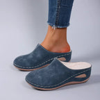 Carolina | Fleece-Lined Wedge Mules