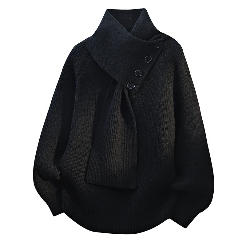 JULIETTE | Cozy Scarf-Neck Sweater