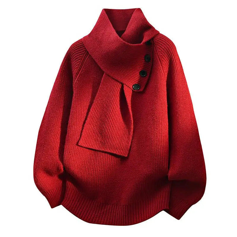 JULIETTE | Cozy Scarf-Neck Sweater