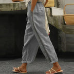 SERENA | Women's Pants High Waist Tapered Leg Side Stripe