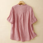Julie | Relaxed Cotton Linen Blouse