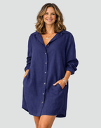 Laura | Casual Linen Shirt Dress