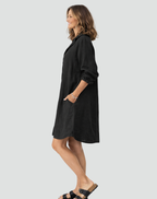 Laura | Casual Linen Shirt Dress