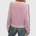 Jade™ | Elegant V-Neck Sweater