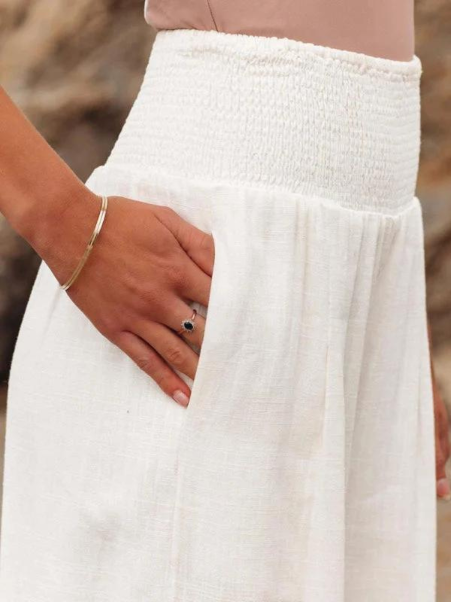 MONICA | Flowing Beach Pants with Wide Legs