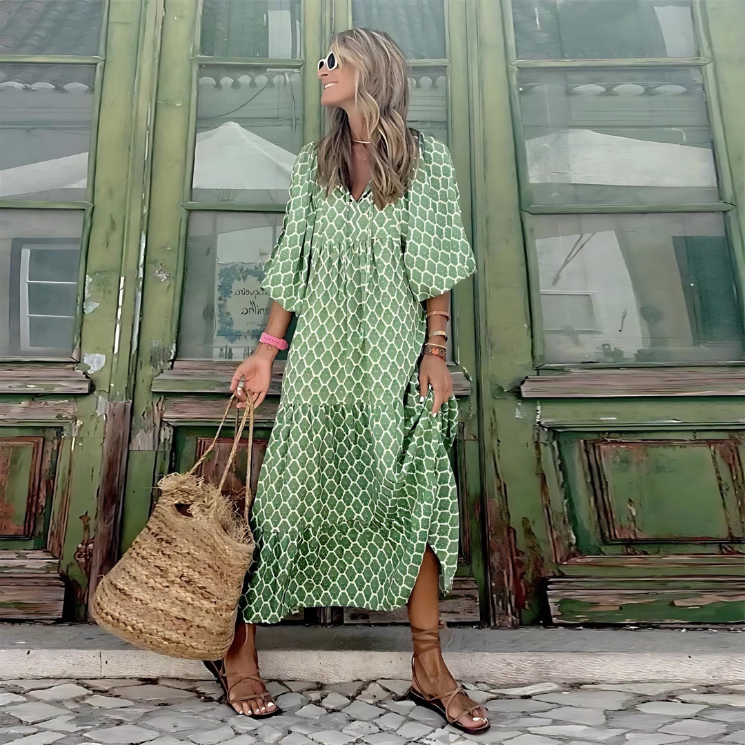 SABINE | Boho Chic Maxi Dress