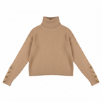 PHOEBE | Elegant Turtleneck Knit Sweater For Women