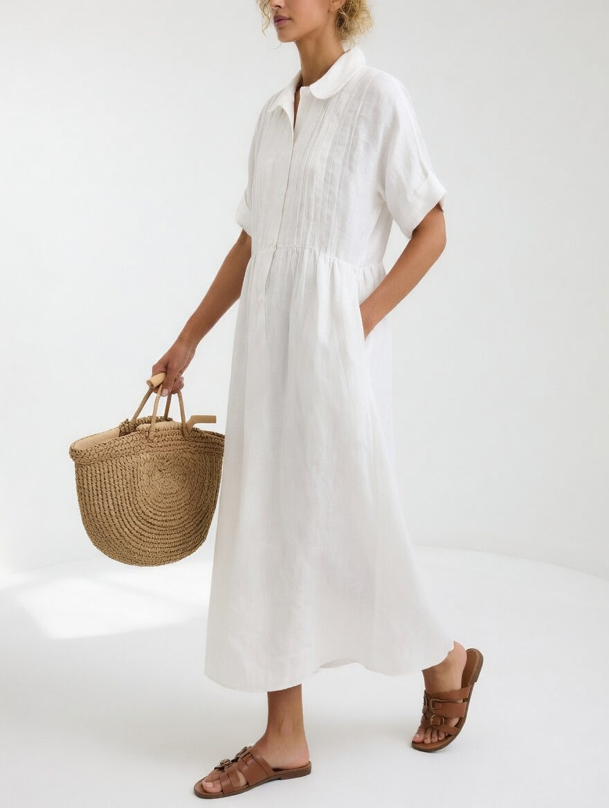 Lysandra™ | Flowing Summer Shirt Dress