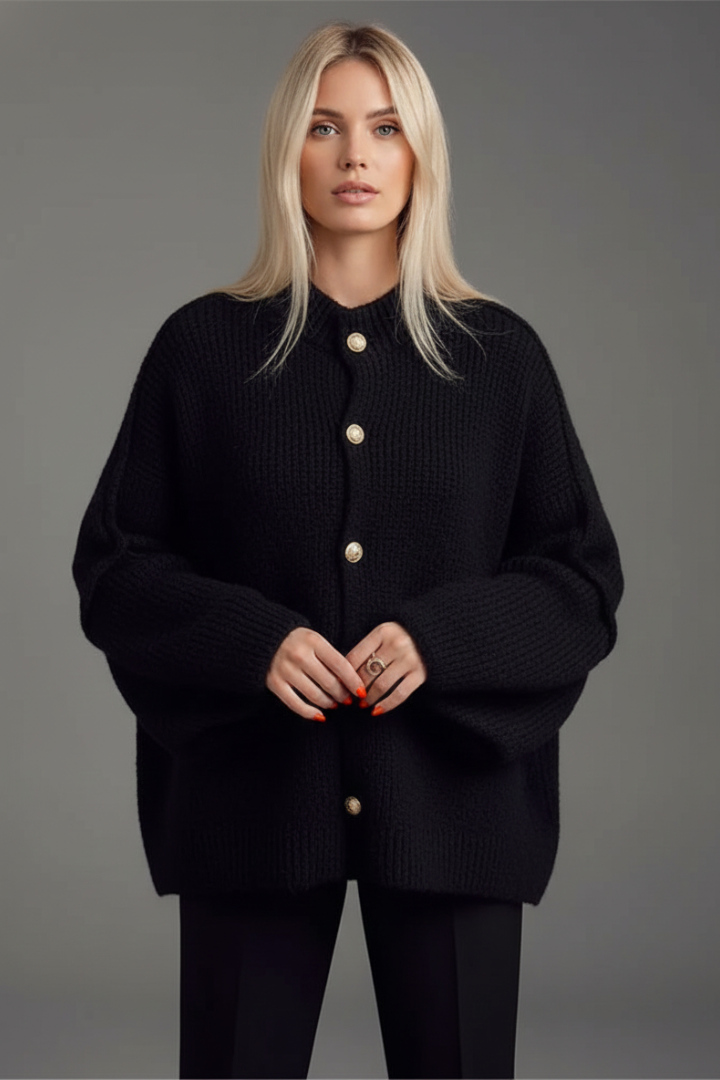 OLIVIA | Braided Cable Knit Cardigan