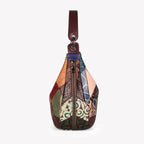 Bohemian Leather Patchwork Tote Bag