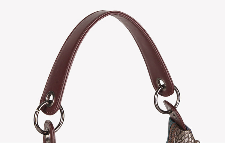 Bohemian Leather Patchwork Tote Bag