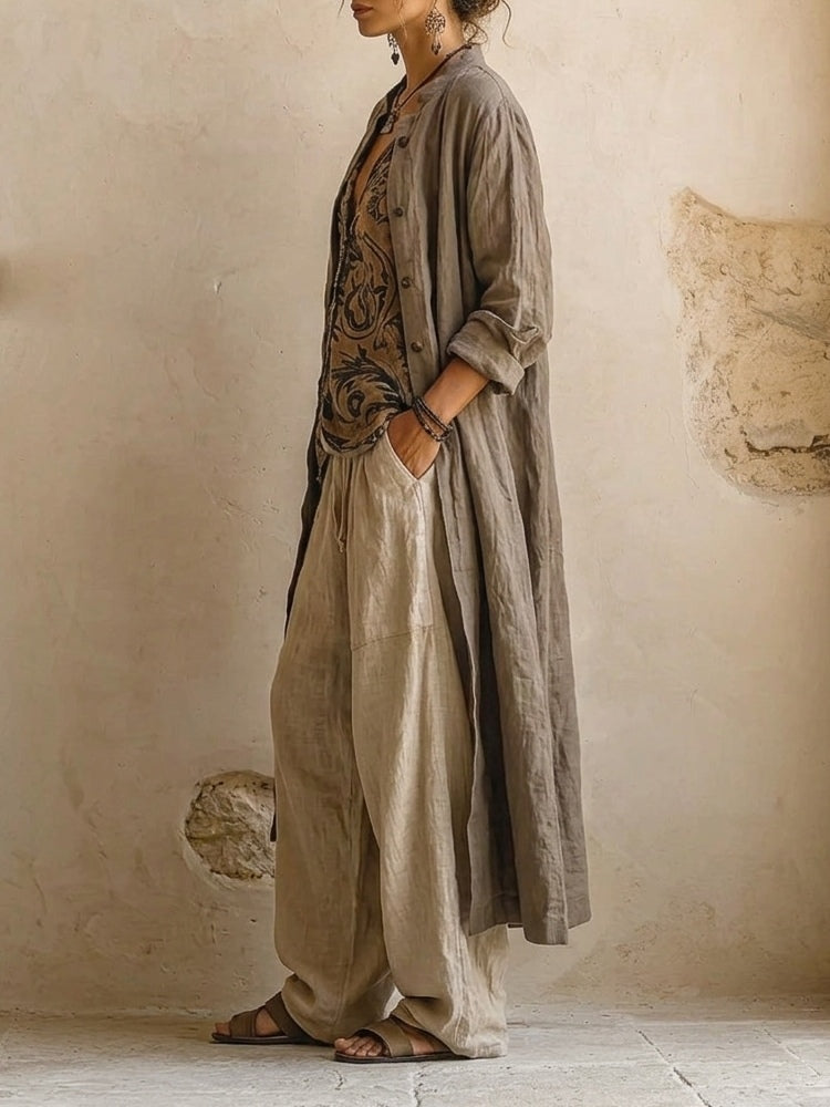 Natural 3-Piece Set™ - Premium Cotton and Linen Blend