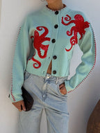 VIVIAN | Fun Octopus Pattern Cardigan