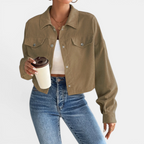 DEVIN™ – Relaxed Corduroy Button-Front Jacket
