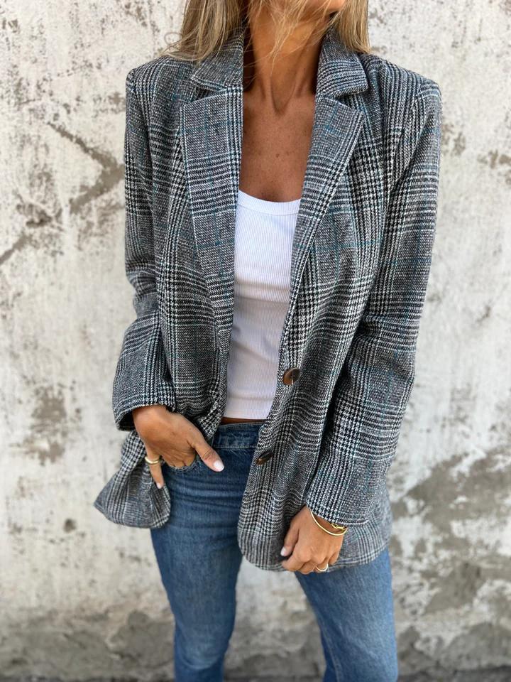 LUCINDA | Classic Plaid Blazer