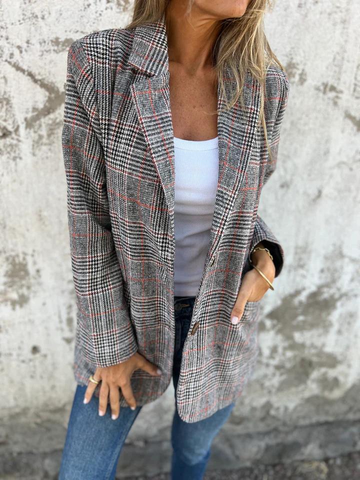 LUCINDA | Classic Plaid Blazer