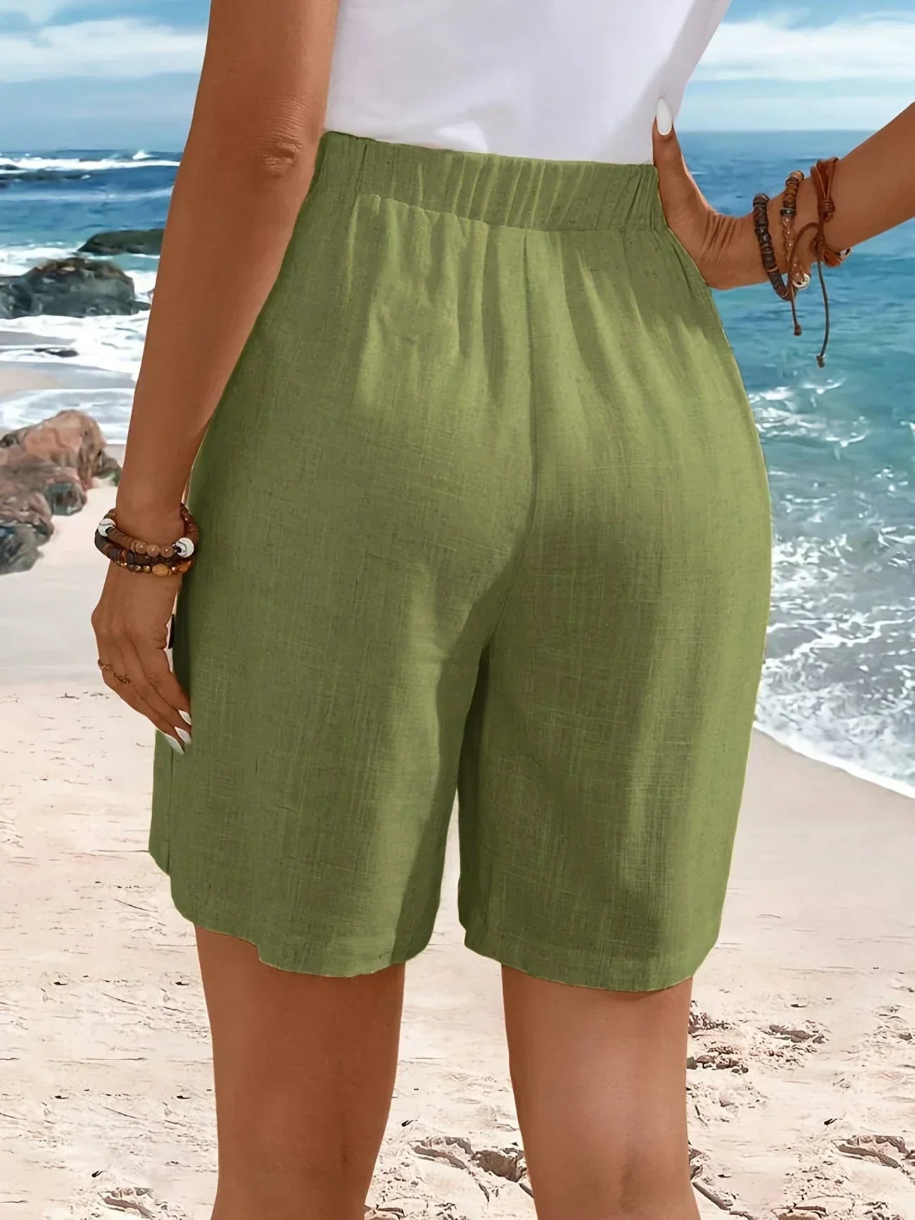 SELENA | Comfortable Shorts With Buttons