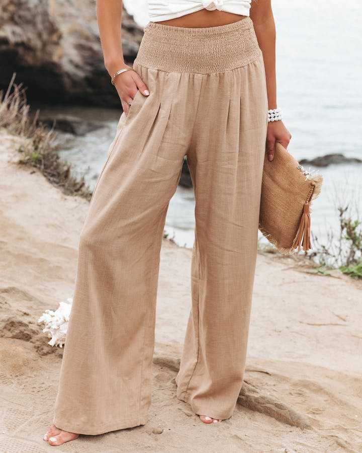 MONICA | Flowing Beach Pants with Wide Legs