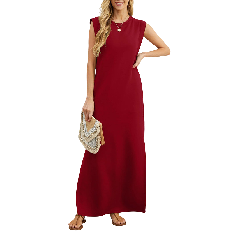 TASHA | Casual Sleeveless Maxi Dress
