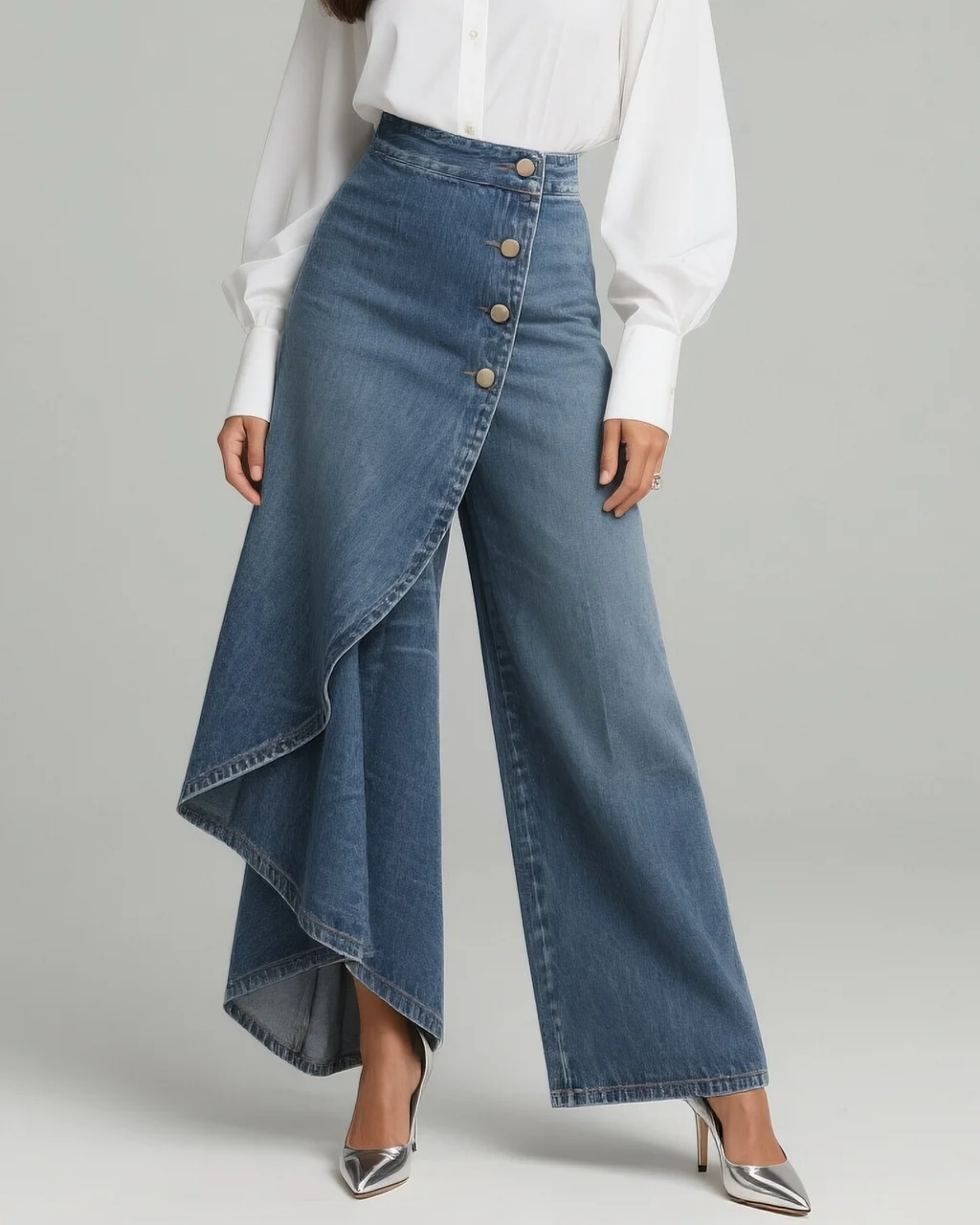 SABRINA | Women's High Waisted Wide Leg Wrap Pants