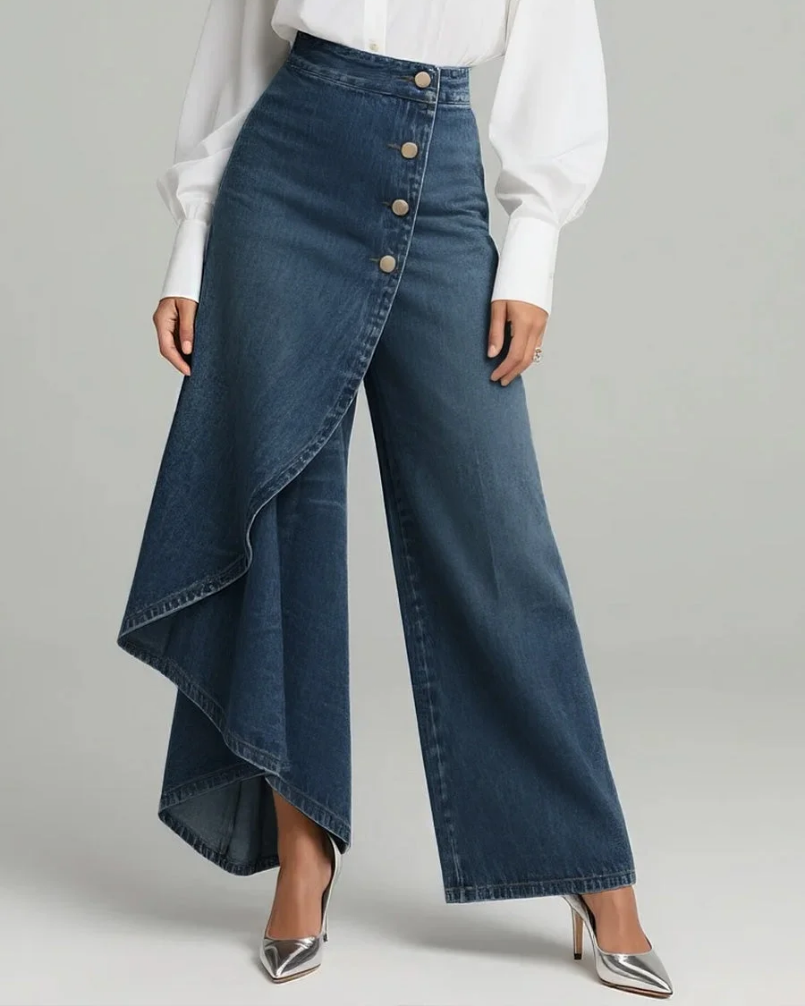 SABRINA | Women's High Waisted Wide Leg Wrap Pants
