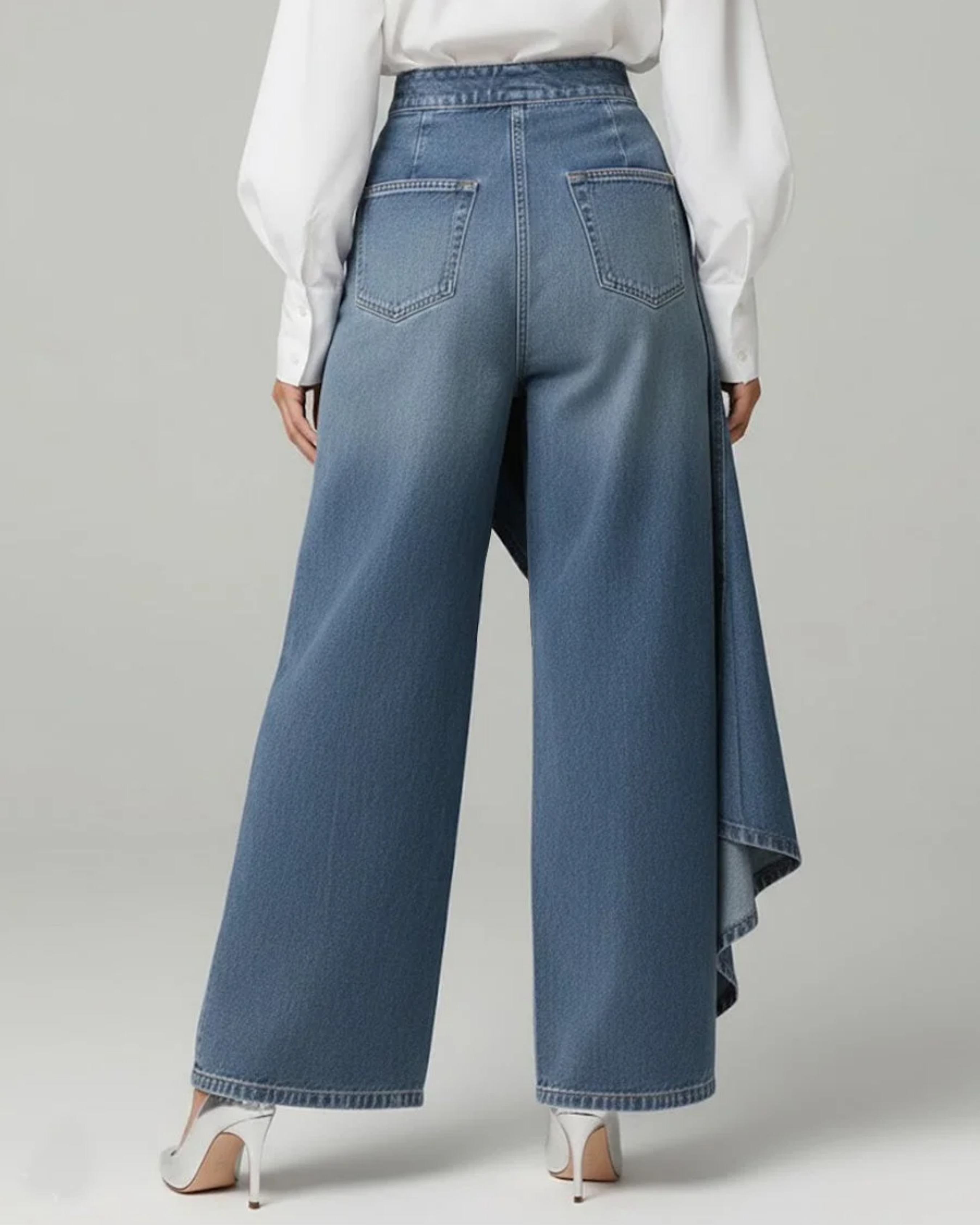 SABRINA | Women's High Waisted Wide Leg Wrap Pants