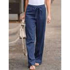Clementina | Women's Drawstring Wide Leg Pants
