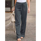 Clementina | Women's Drawstring Wide Leg Pants