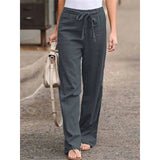 Clementina | Women's Drawstring Wide Leg Pants