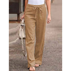 Clementina | Women's Drawstring Wide Leg Pants