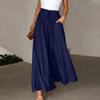 MELANIE | Women's High Waisted Wide Leg Palazzo Pants
