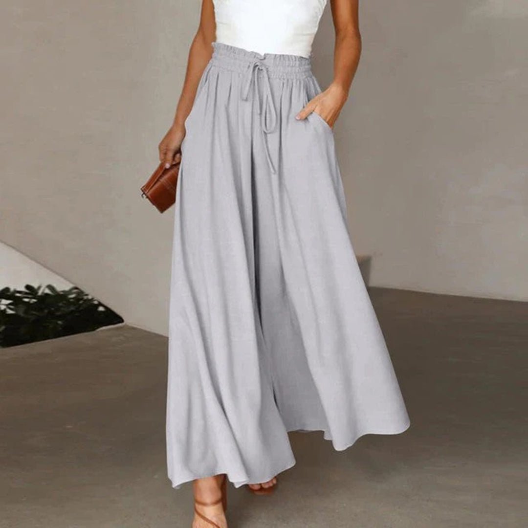MELANIE | Women's High Waisted Wide Leg Palazzo Pants