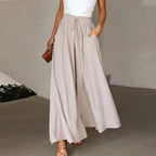 MELANIE | Women's High Waisted Wide Leg Palazzo Pants