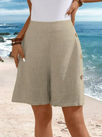 SELENA | Comfortable Shorts With Buttons