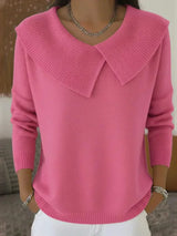 ABIGAIL | Ribbed Collar Sweater