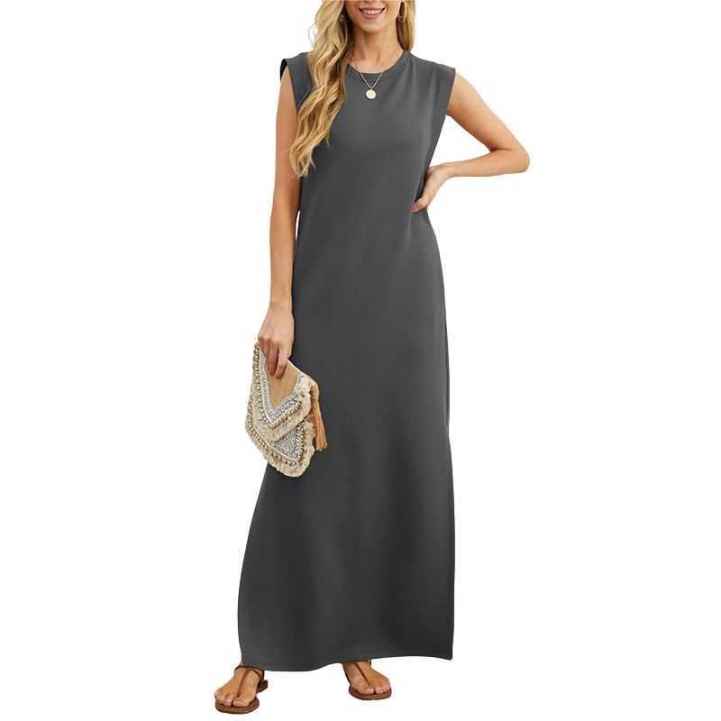 TASHA | Casual Sleeveless Maxi Dress