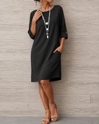 Odette | Tummy-Concealing Midi Dress