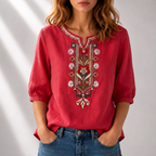 Seraphina | Floral Embroidered Blouse